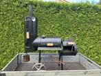 Oklahoma smoker BBQ zeer degelijke kwaliteit. Dik staal!, Tuin en Terras, Houtskoolbarbecues, Ophalen, Gebruikt, Overige, Met accessoires