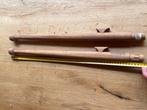 2 x teak houten vlaggenstok 50 cm, Ophalen of Verzenden, Nieuw, Overige typen