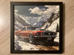 Foto FORD MUSTING Oldtimer.achter glas ingelijst, Ophalen of Verzenden, Nieuw, Auto's
