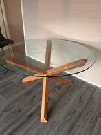 Glazen Eettafel Rond - 120cm ZSM ophalen!, Huis en Inrichting, Tafels | Eettafels, Ophalen, Gebruikt, 100 tot 150 cm, Rond