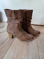 Bruine laarzen met hak maat 39, Hoge laarzen, Bruin, Ophalen of Verzenden, Trend One