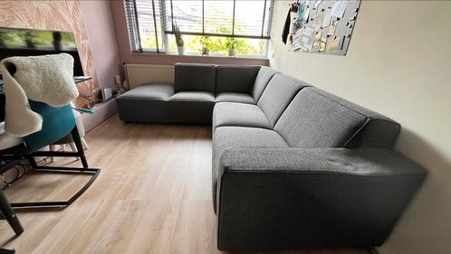 Hoekbank grijs, Huis en Inrichting, Banken | Complete zithoeken, Gebruikt, Stof, Ophalen