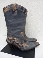 Vintage ibiza/western  laarsen, Gedragen, Overige typen, Blauw, Ophalen of Verzenden