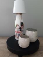 Decoupage/tafellamp, Ophalen of Verzenden, Zo goed als nieuw, Minder dan 50 cm
