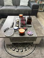 Salontafel, Ophalen, Zo goed als nieuw, Grijs met wit, Minder dan 50 cm