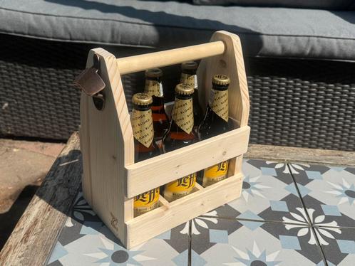Biertkratje met opener, Hobby en Vrije tijd, Picknickmanden, Nieuw, Verzenden