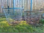 Brocante antieke zinken aardappelmanden aardappel mand mande, Ophalen, Zo goed als nieuw, Rond, Minder dan 60 cm