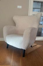 Witte stoel, Huis en Inrichting, Fauteuils, Ophalen of Verzenden, Gebruikt, Stof, 125 cm of meer