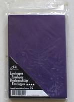 Pakje met 25x paarse enveloppen. Nieuw in de verpakking, Hobby en Vrije tijd, Kaarten | Zelf maken, Verzenden, Nieuw, Overige thema's