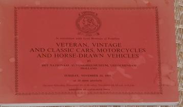 Catalogus bij autotentoonstelling 1975 beschikbaar voor biedingen