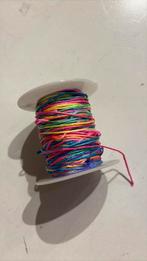 37 meter regenboog polyester macrame koord 1mm, Ophalen of Verzenden, Nieuw, Lint, Band of Elastiek