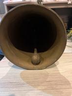 Antieke bronzen wandbel met engel – ca. 1880–1910, Ophalen of Verzenden