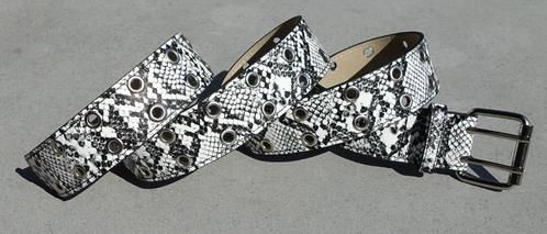 damesriem 196-2 / 115x3,7 cm  in zwart wit - nieuw, Kleding | Dames, Riemen en Ceinturen, Nieuw, Tailleriem, 100 cm of meer, 3 tot 5 cm
