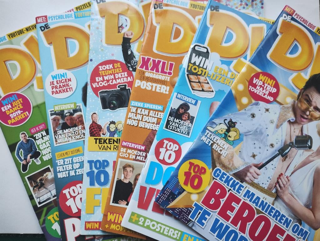 6 tijdschriften De Dylan - Dylan Haegens, Boeken, Tijdschriften en Kranten, Zo goed als nieuw, Ophalen of Verzenden