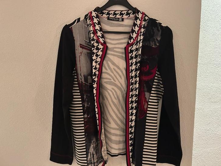 Betty Barclay Dames vest maat 40 zwart rood z.g.a.n., Kleding | Dames, Truien en Vesten, Zo goed als nieuw, Maat 38/40 (M), Rood