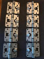 8 BUVA scharnieren draairichting 1+3 en 2+4, Doe-het-zelf en Verbouw, Ophalen, Zo goed als nieuw, IJzer, Scharnier