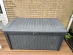 Keter Borneo opbergbox 416L - Antraciet b130xd70xh63, Tuin en Terras, Tuinmeubel-accessoires, Ophalen, Gebruikt