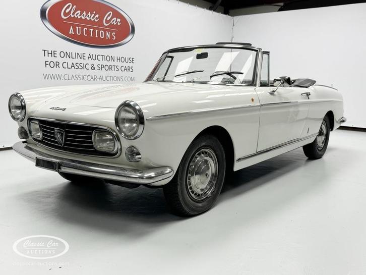 Peugeot 404 Convertible  - ONLINE AUCTION, Auto's, Oldtimers, Bedrijf, Peugeot, Benzine, Handgeschakeld, Wit