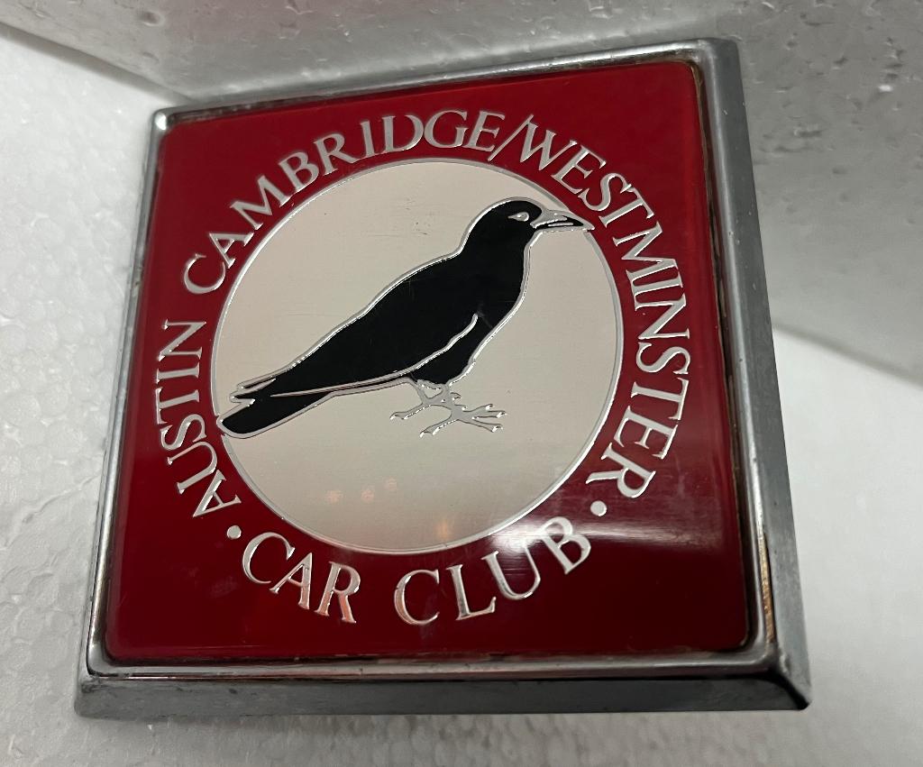 Austin Cambridge / Westminster Car Club Plaquette, Ophalen of Verzenden, Zo goed als nieuw