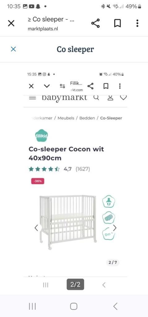 Co sleeper!, Kinderen en Baby's, Babywiegjes en Ledikanten, Gebruikt, Wieg, Ophalen of Verzenden