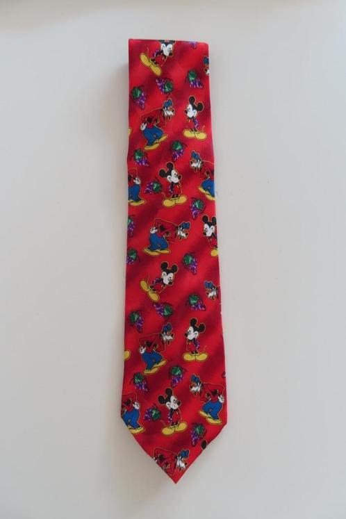 Stropdas Rood Disney Mickey Mouse Goofy (3833), Kleding | Heren, Stropdassen, Zo goed als nieuw, Met patroon, Rood, Ophalen of Verzenden