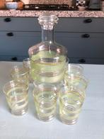 Vintage karaf met 8 borrel/shot glaasjes!🥂, Antiek en Kunst, Antiek | Glas en Kristal, Ophalen of Verzenden