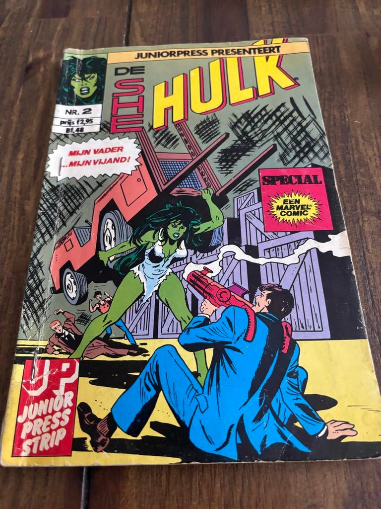 She-Hulk Nr. 2 - Juniorpress Marvel Comic, Eén comic, Ophalen of Verzenden, Gelezen, Amerika