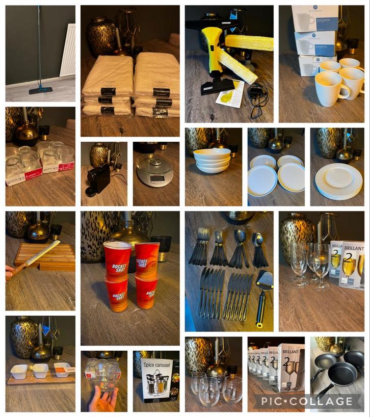 Huisraad - Alles in één koop!, Huis en Inrichting, Keuken | Servies, Gebruikt, Bord(en), Effen, Aardewerk, Ophalen