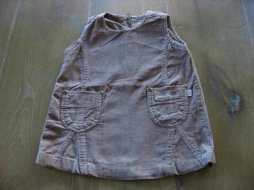 leuke taupe smalle rib overgooier / jurkje, maat 80 beschikbaar voor biedingen