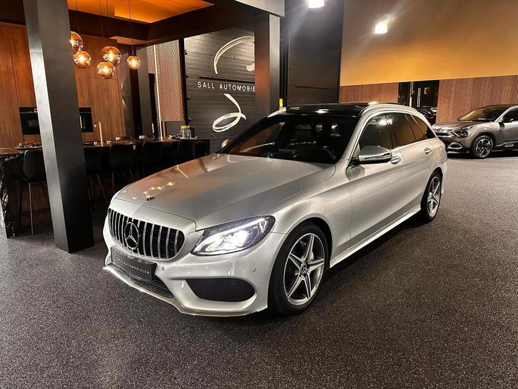 Mercedes-Benz C-klasse Estate 200 Premium Plus Amg/Pano/Lede, Auto's, Mercedes-Benz, Bedrijf, Te koop, C-Klasse, 360° camera, ABS