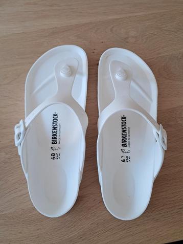 Birkenstock Slippers Maat 40 wit - Nette Staat beschikbaar voor biedingen