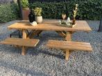 Houten Picknicktafel 8 persoons, Tuin en Terras, Picknicktafels, Kinderpicknicktafel, Gebruikt, Ophalen of Verzenden, Rechthoekig