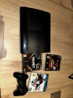 PS3 Super Slim met Controller en Games, Spelcomputers en Games, Spelcomputers | Sony PlayStation 3, Super Slim, Ophalen of Verzenden