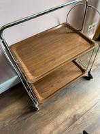 Serveerwagen Bremshey Gerlinol Dinett inklapbaar jaren 50, Huis en Inrichting, Ophalen, Gebruikt, 60 cm of meer, Rechthoekig