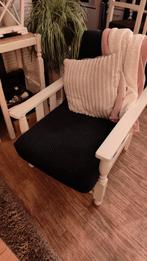 Vintage verstelbare rookstoel - Donkerblauw / Wit, Huis en Inrichting, Stoelen, Ophalen, Gebruikt, Blauw, Vintage