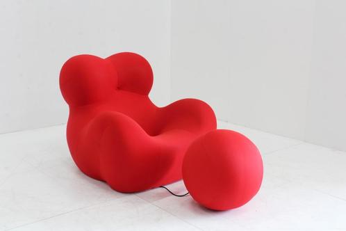 La Mamma Up5 UP6 Gaetano Pesce B&B Italia fauteuil rood, Huis en Inrichting, Fauteuils, Gebruikt, Stof, 100 tot 125 cm, 125 tot 150 cm