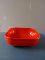 Vintage Mepal Holland Schaal Rood Zgan, Huis en Inrichting, Ophalen of Verzenden, Overige stijlen, Glas, Schaal of Schalen