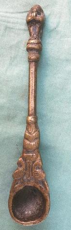 Hindoe bronzen rituele lepel nr 2 Puja spoon, Ophalen of Verzenden