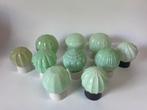 Hippe vintage groene Thabur Art Deco plafondlamp wandlamp, Ophalen of Verzenden, Zo goed als nieuw, Glas, Art deco