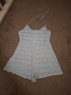 Nieuwe lichtblauwe ruffle playsuit maat 38, Ophalen of Verzenden, Nieuw, Maat 38/40 (M), Blauw