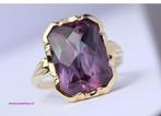 14 kt gouden ring amethist, granaat, collier, ketting dames, Katwijk, Hangers, Juwelina, Nieuw