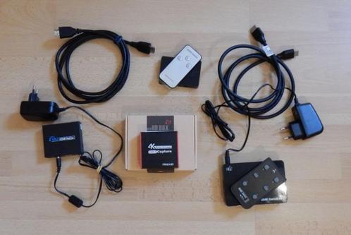 Video Capture Card, 2x HDMI splitter en 1x2 HDMI-versterker, Computers en Software, Capture cards, Zo goed als nieuw, Verzenden