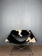 Zeldzame Artifort F675 Butterfly Papillon design fauteuil, Artifort, Ophalen of Verzenden, Metaal, 75 tot 100 cm