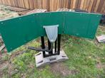 Mobiele plaszuil met groene schermen dixi, Ophalen, Gebruikt, Minder dan 5 meter