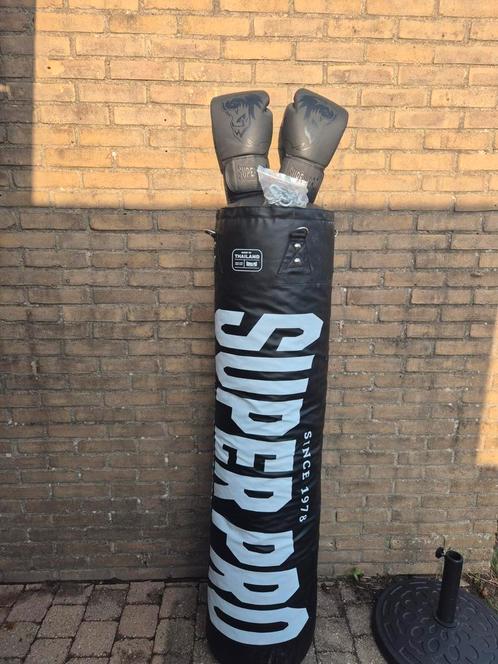 Superpro Boxzak 150cm incl Handschoenen Super pro OZ18, Sport en Fitness, Boksen, Nieuw, Bokszak, Ophalen