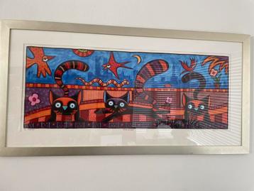 Michiel Molenaar ‘Party at night’ Screen Print (signed) beschikbaar voor biedingen
