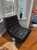 Fauteuil stoel zwart draaibaar, Huis en Inrichting, Ophalen, Zo goed als nieuw, 75 tot 100 cm, 50 tot 75 cm