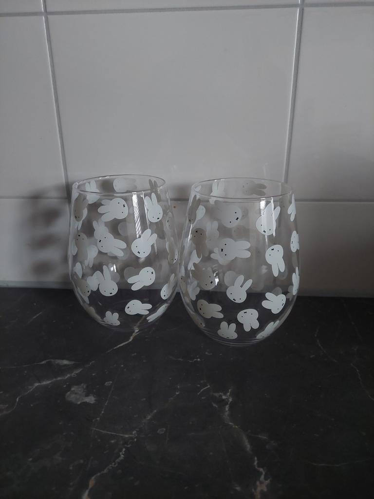 Nijntje drinkglazen, nijntje glazen, nijntje, hema (nieuw), Glas of Glazen, Nieuw, Ophalen of Verzenden, Glas