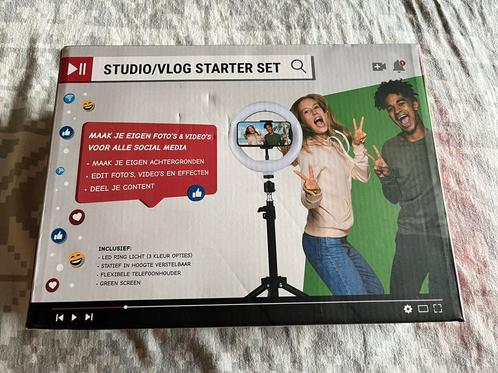 NIEUW studio / vlog starter set, Audio, Tv en Foto, Fotografie | Fotostudio en Toebehoren, Nieuw, Complete fotostudio, Ophalen of Verzenden