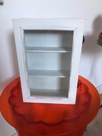 Klein brocante vitrinekastje, Huis en Inrichting, Kasten | Vitrinekasten, Ophalen, Minder dan 50 cm, Glas, Minder dan 25 cm